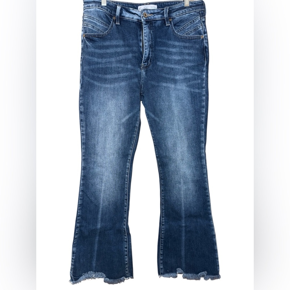 KanCan Flare High Rise Back Seam Jeans Maurices Exclusive women’s Sz 31